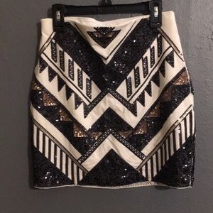 Express sequined skirt